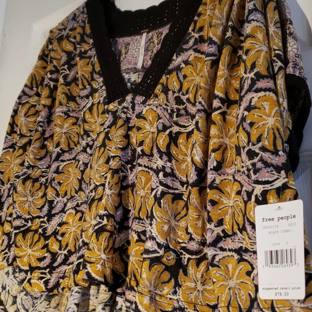Free People Leilani Floral Black Combo